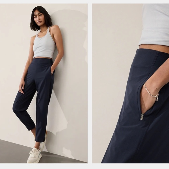 Athleta Brooklyn Heights High Rise Jogger Black 6 - Picture 1 of 8
